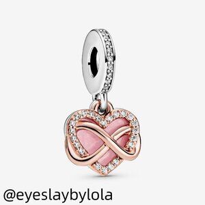 Pandora Sparkling Infinity Heart Dangle Charm